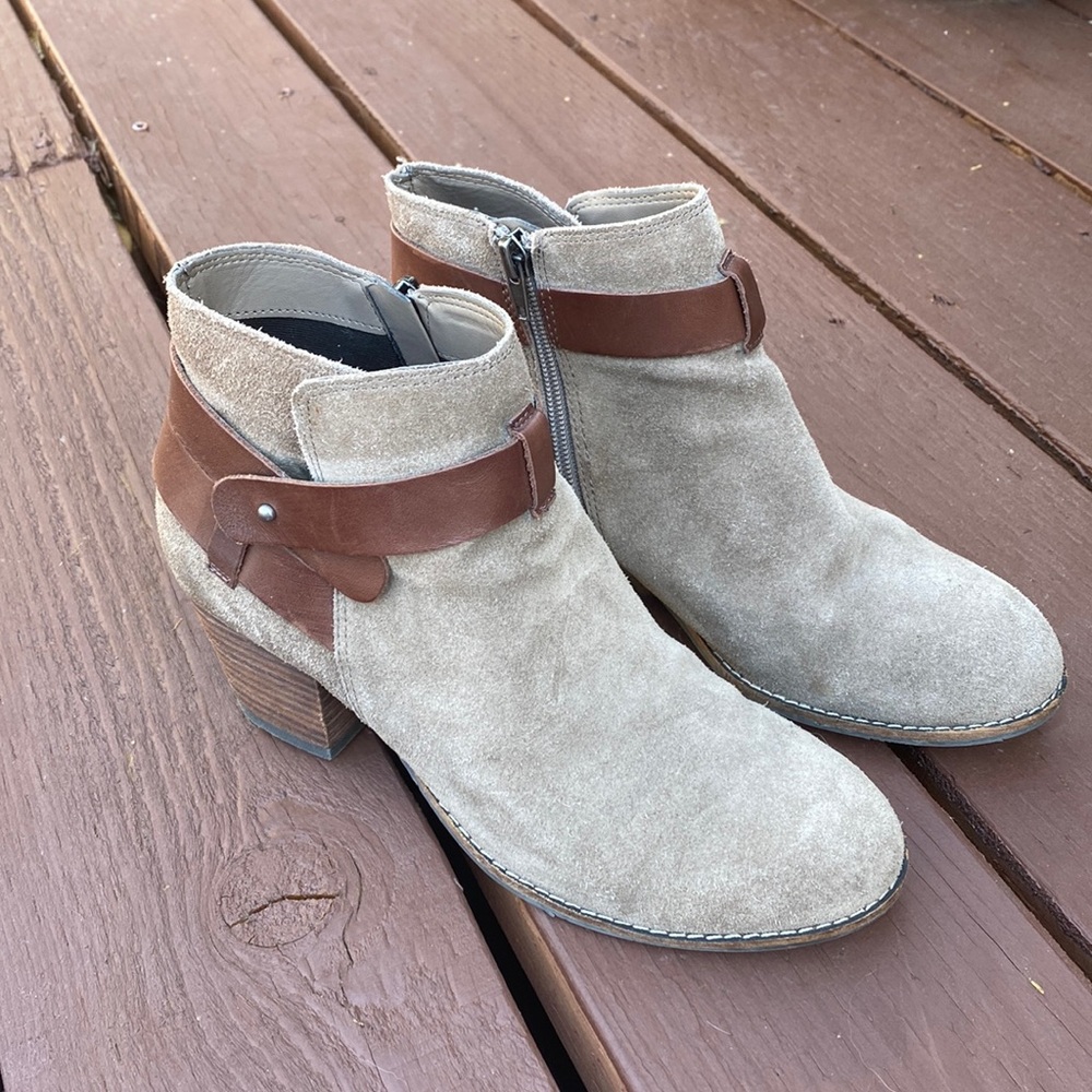 Short Suede Booties